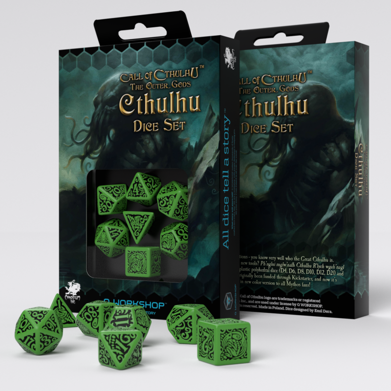Q Workshop | The Outer Gods | Call Of Cthulhu Dice Set