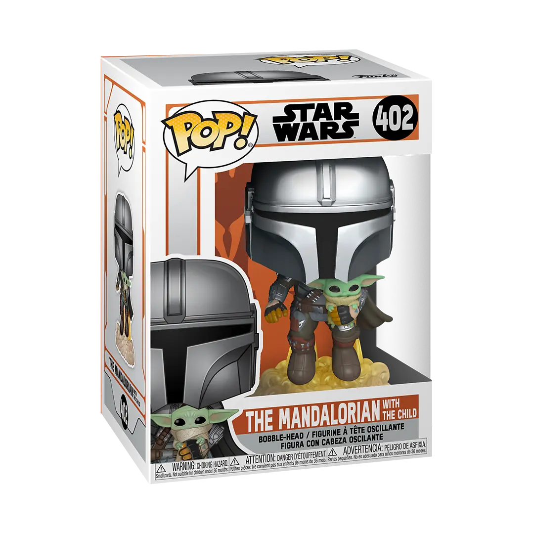 POP! Star Wars: Mando Flying w/Jet Pack - The Mandalorian