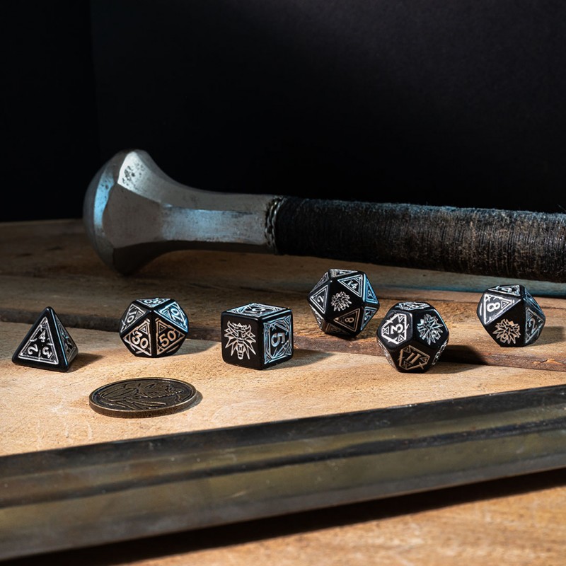 Q Workshop | Geralt - The Silver Sword | The Witcher Dice Set