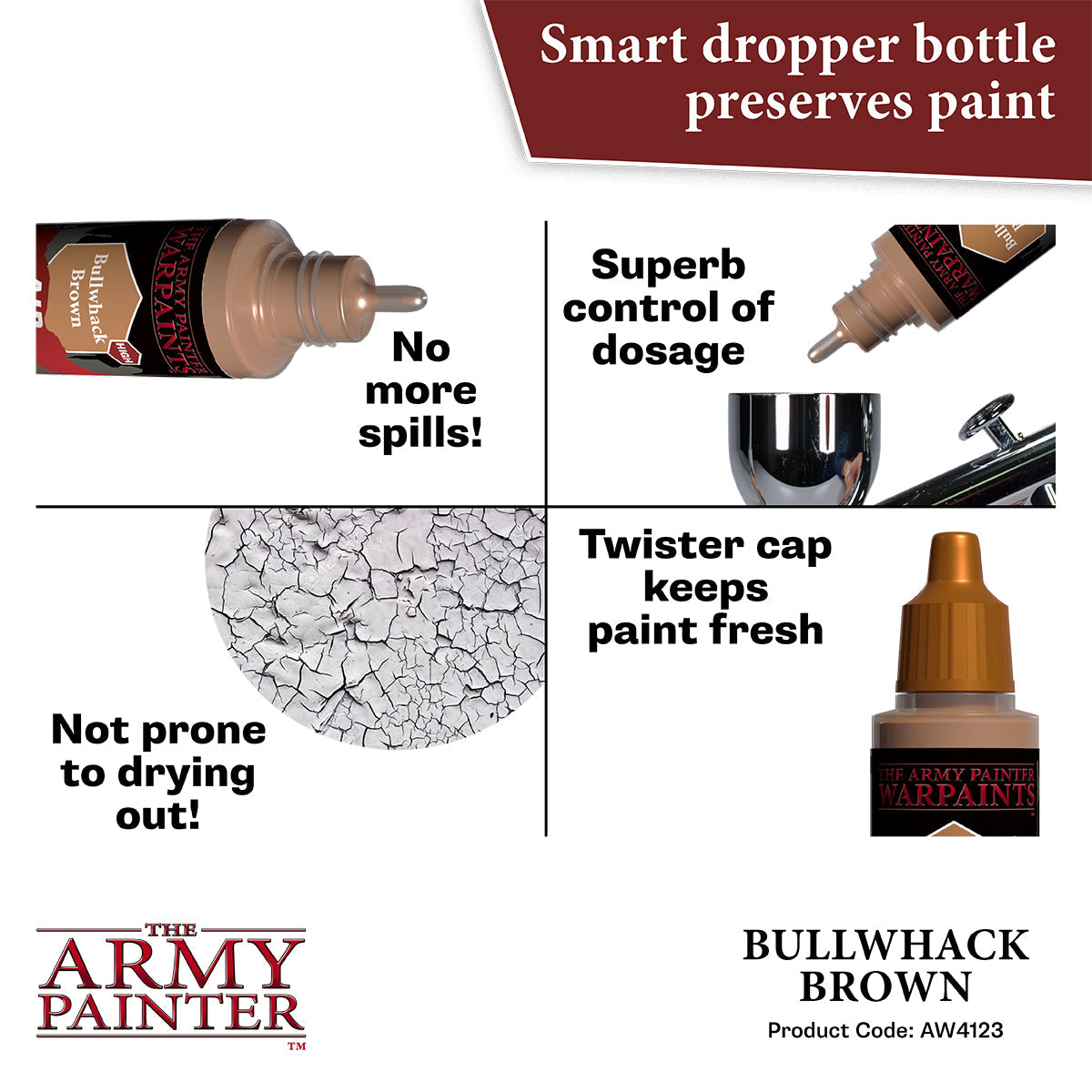 The Army Painter - Bullwhack Brown - Warpaints Air