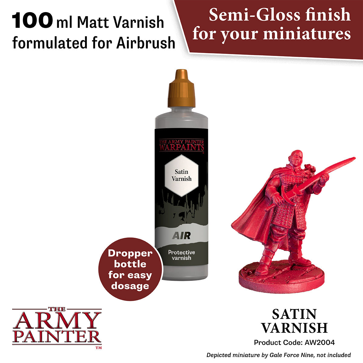 The Army Painter - Aegis Suit Satin Varnish 100ml - Warpaints Air