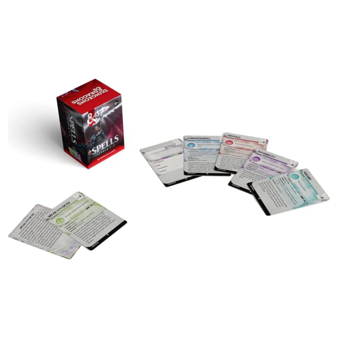 Dungeons & Dragons | Spells Lvl 2-3 | Reference Cards (EN)