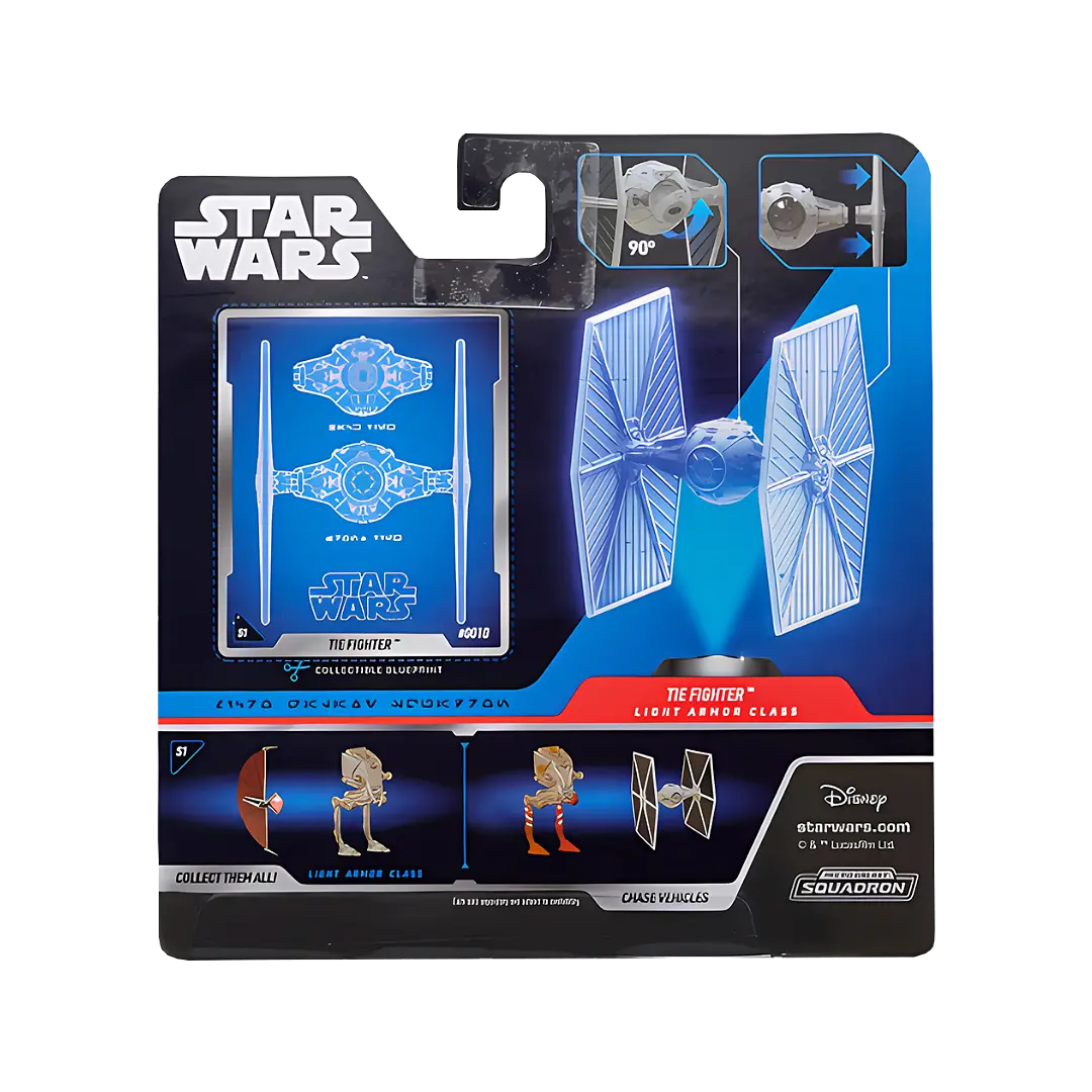 Jazwares: Star Wars - TIE Fighter Grau - Raumschiff 8cm (inklusive 1er Spielfigur)