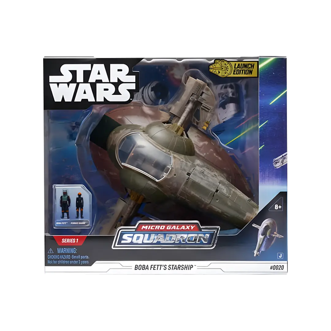 Jazwares: Star Wars - Boba Fett - Raumschiff 20cm (inklusive 2 Spielfiguren)