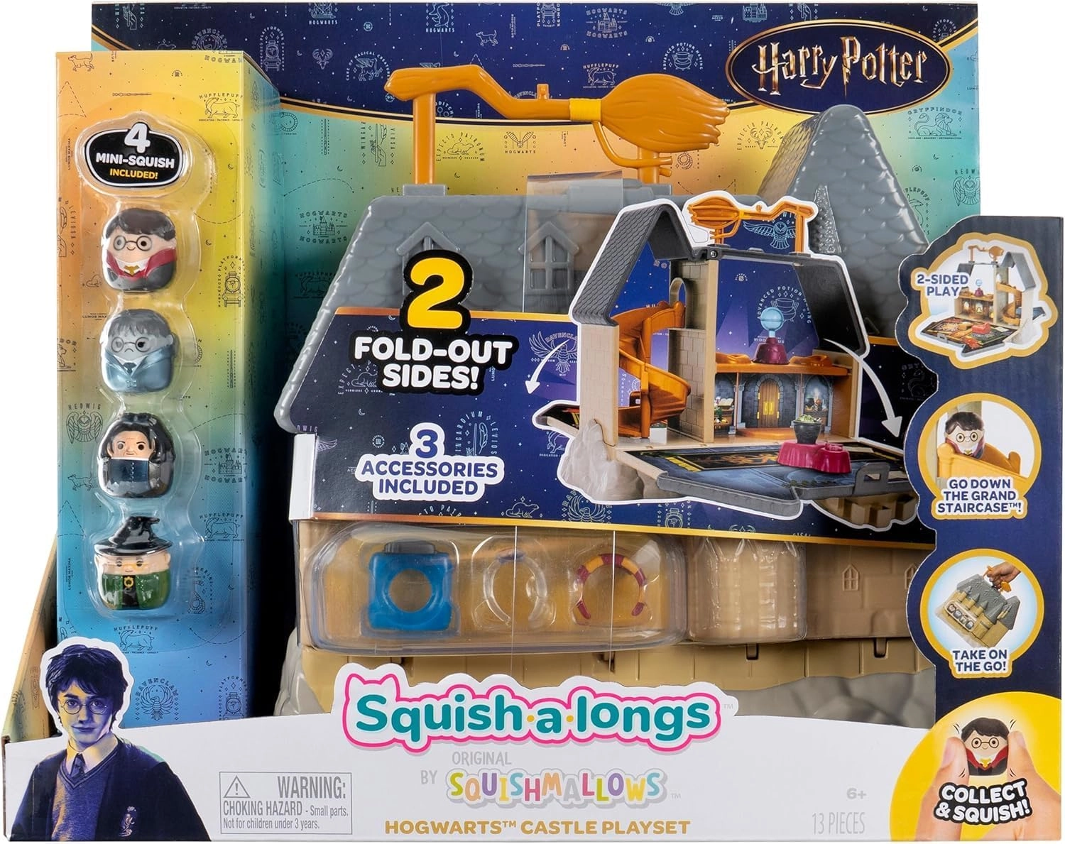 Jazwares | Squish-a-longs Harry Potter Hogwarts | Castle Spielset