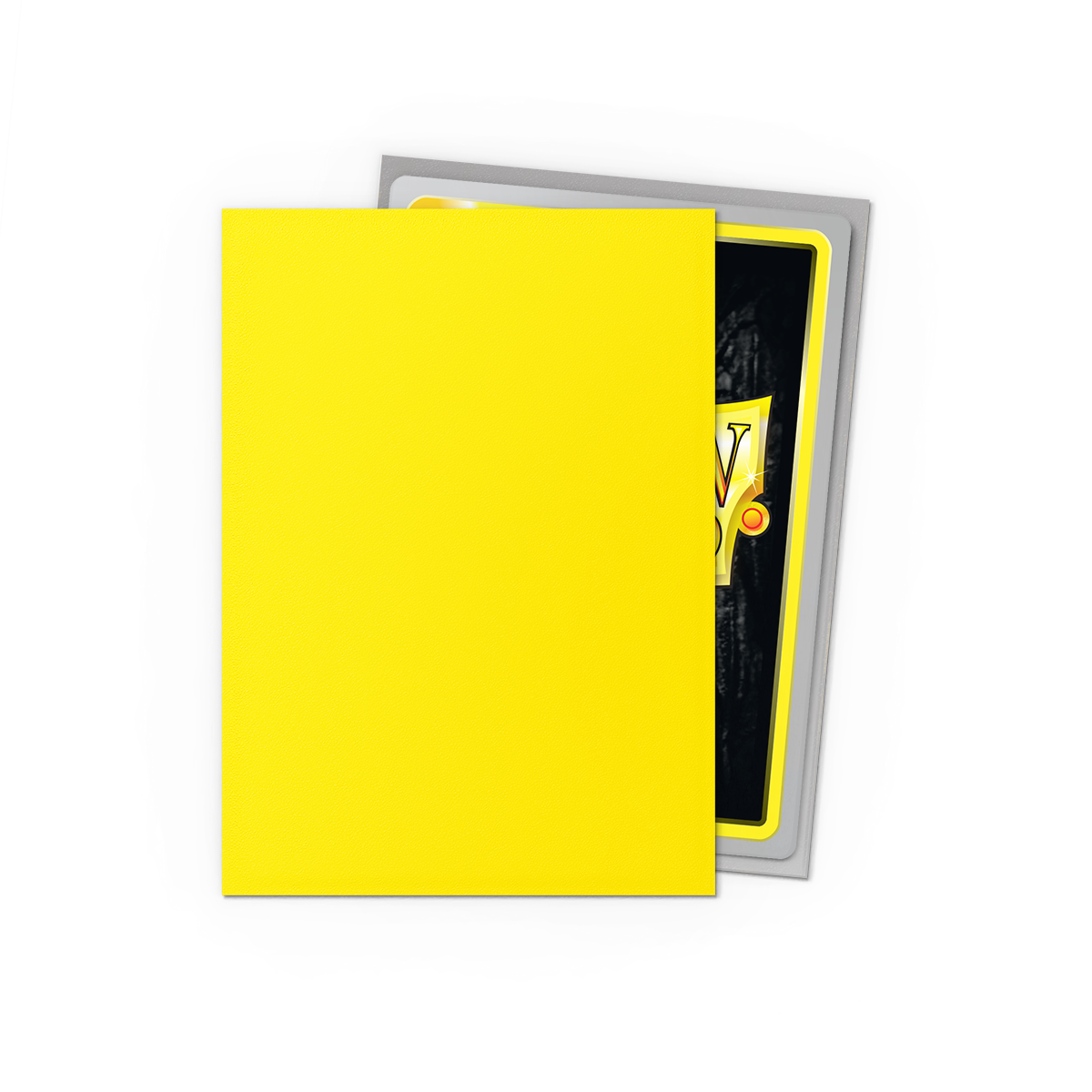 Dragon Shield | Yellow & Silver | Matte Dual Sleeves Standard Size