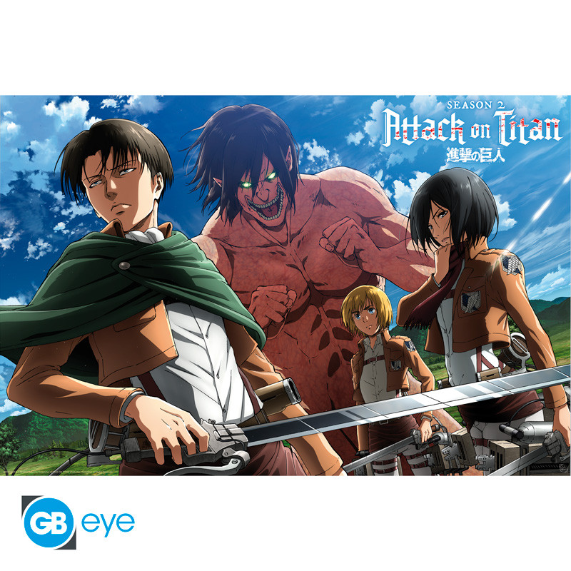 Attack on Titan | Maxi Poster (91,5 x 61cm) Ready To Fight! | Poster