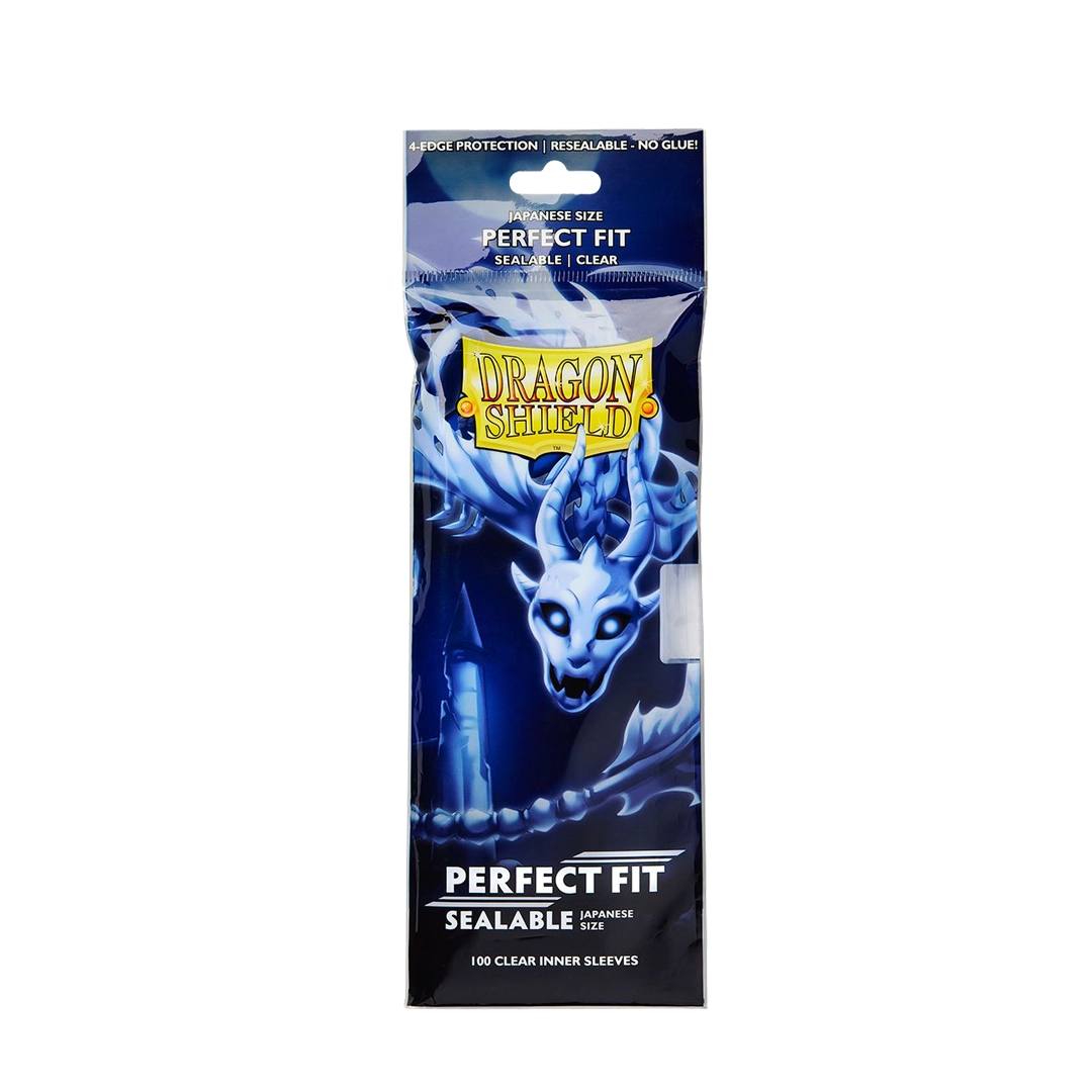 Dragon Shield: Clear - Sealable Perfect Fit Sleeves - Japanese Size
