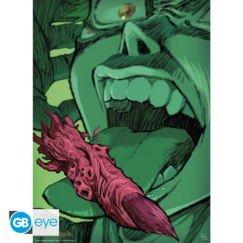 Abysse: Jujutsu Kaisen - Chibi Poster (52 x 38cm) - Itadori Eating A Finger