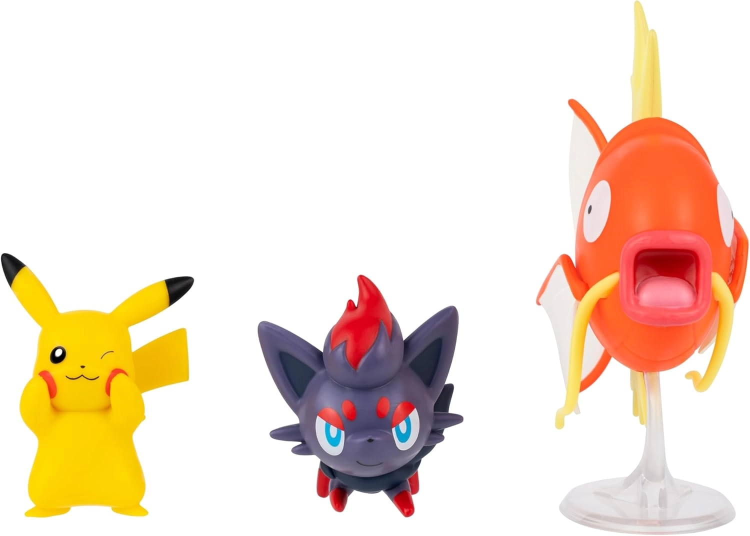 Jazwares: Pokémon Battle Figure Set - Pikachu, Zorua & Magikarp