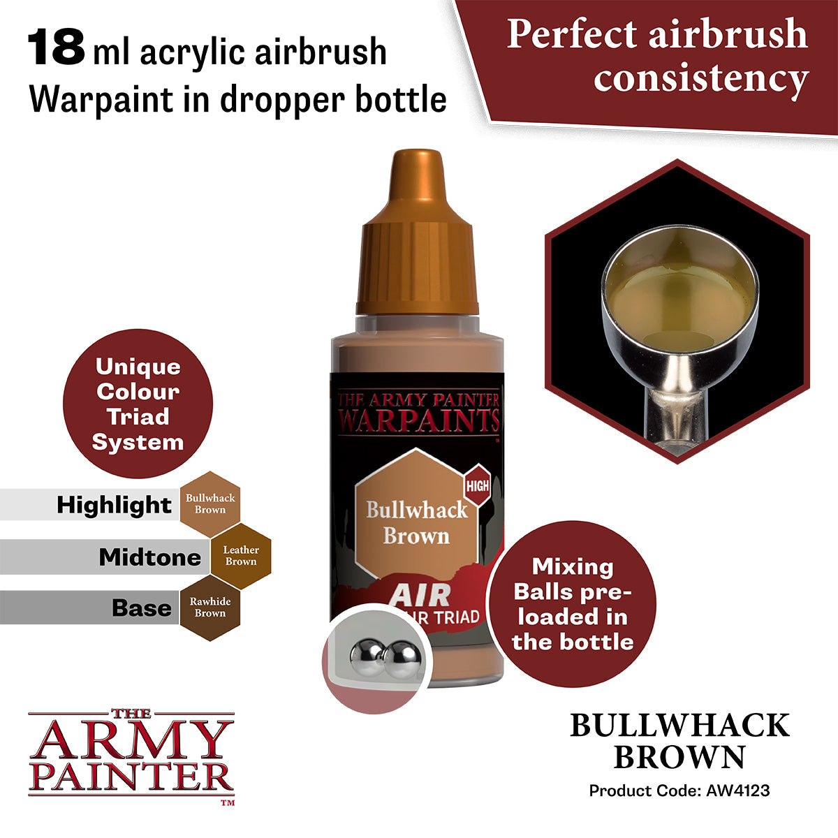 The Army Painter - Bullwhack Brown - Warpaints Air