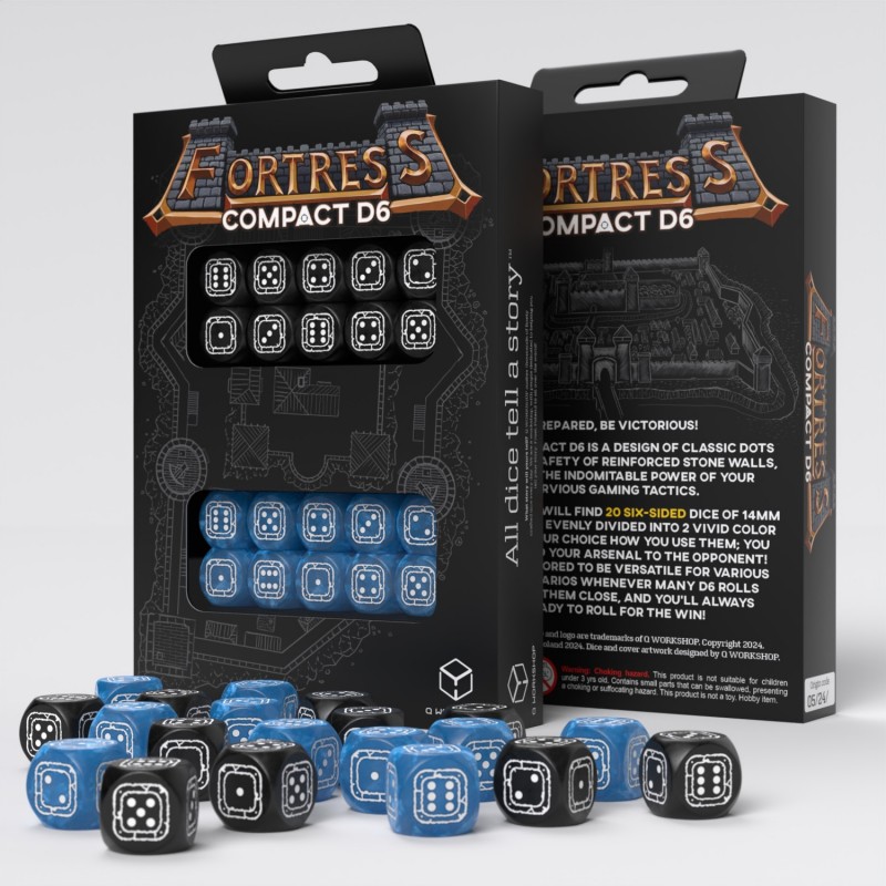 Q Workshop | Black & Blue | Fortress Compact D6