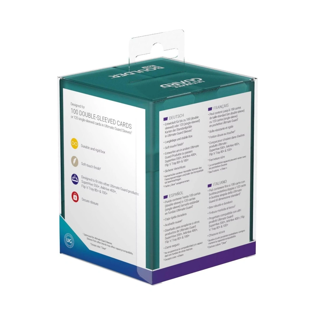 Ultimate Guard | Boulder Deck Case 100+ | Standard Size Malachite