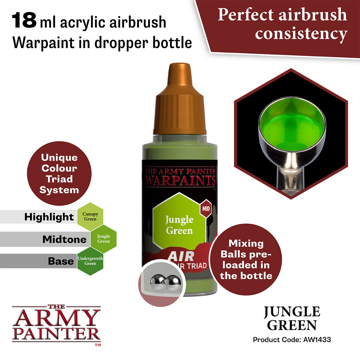 The Army Painter - Jungle Green - Warpaints Air