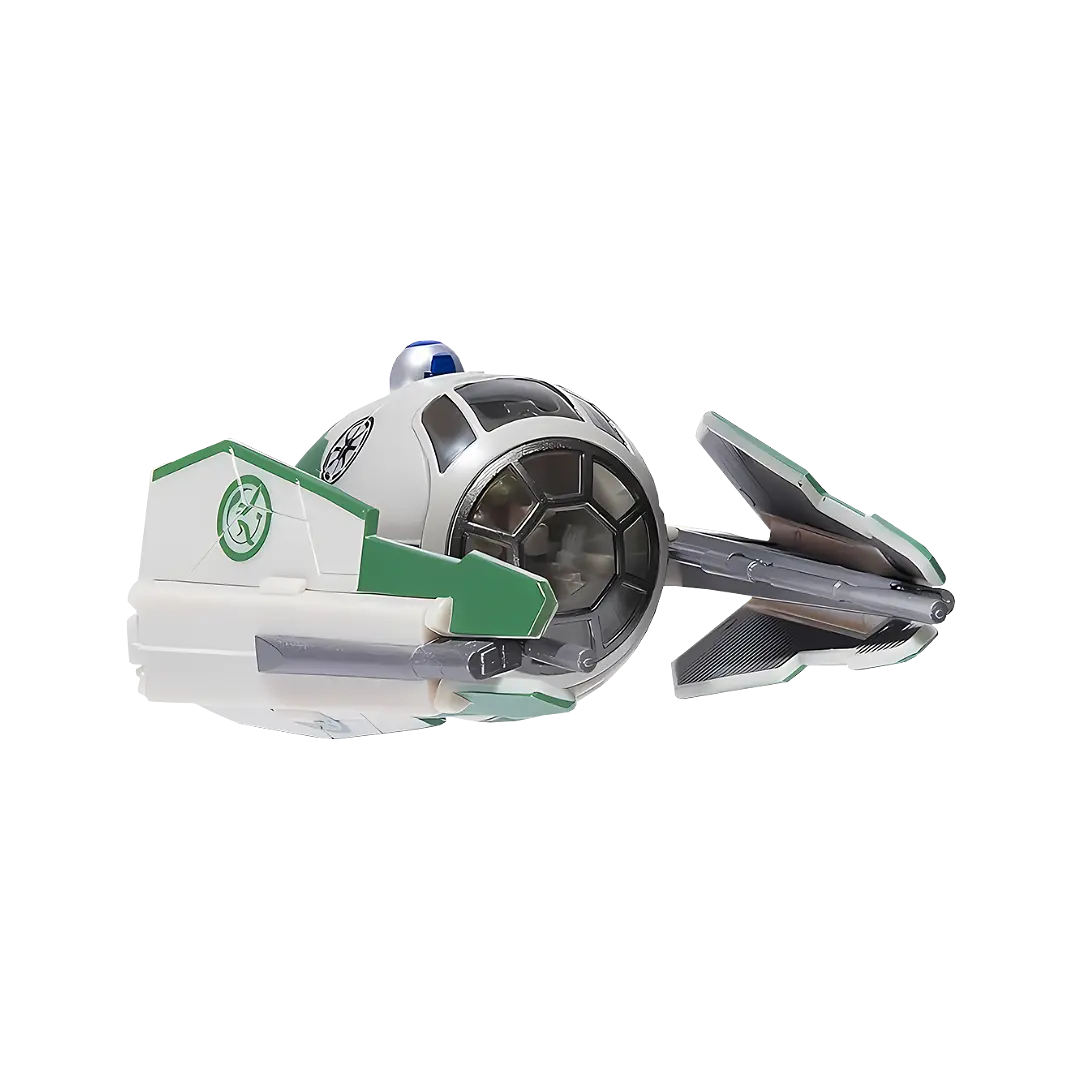 Jazwares: Star Wars - Jedi Starfighter Yoda - Raumschiff 8cm (inklusive 2 Spielfiguren)