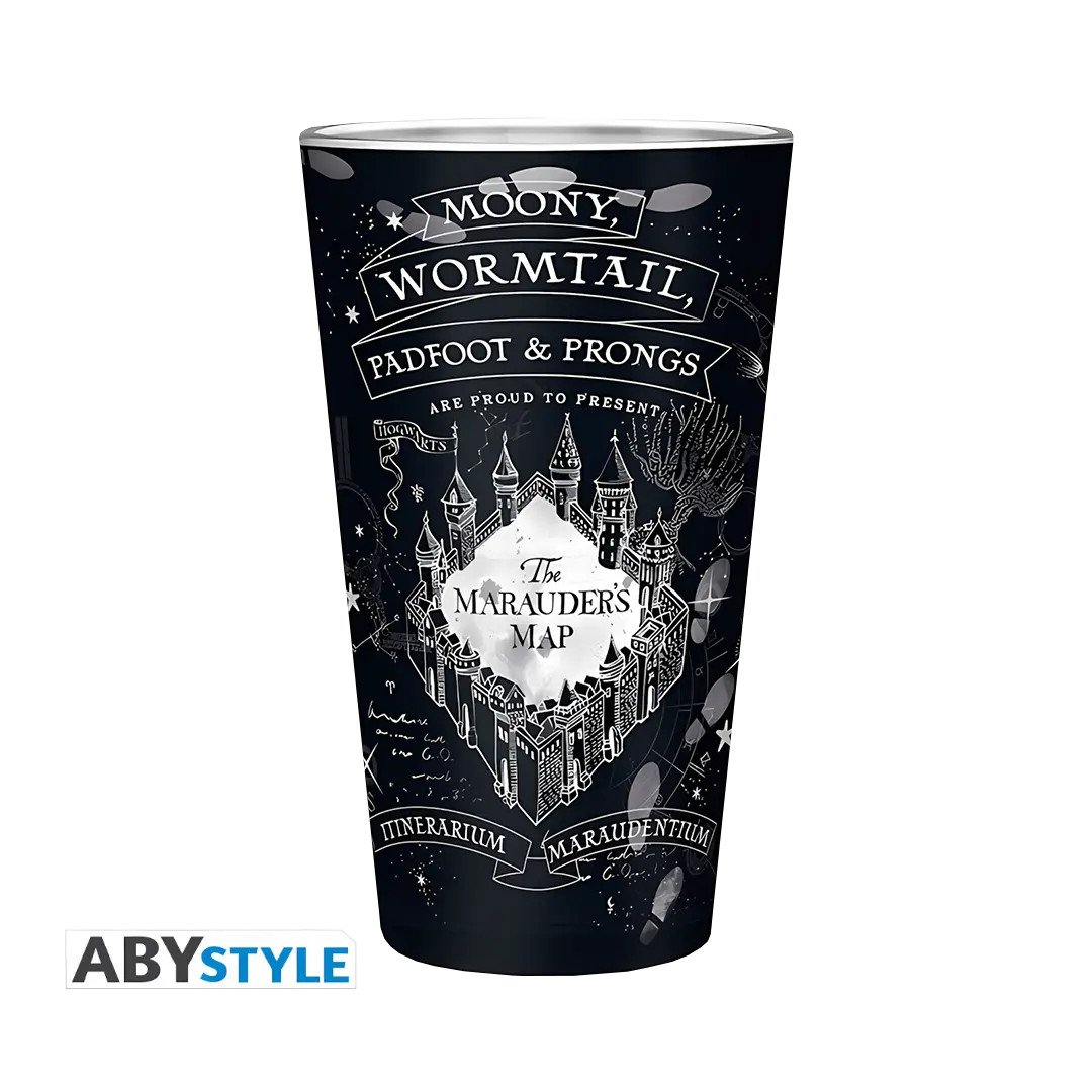 Harry Potter - Large Glass - 400ml - Marauder's map