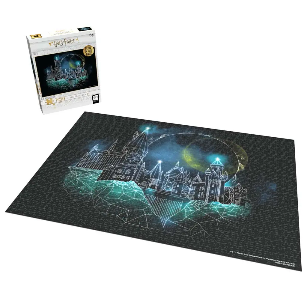 Usaopoly: Harry Potter Magic of Hogwarts Glow 1000 pcs - Jigsaw Puzzles