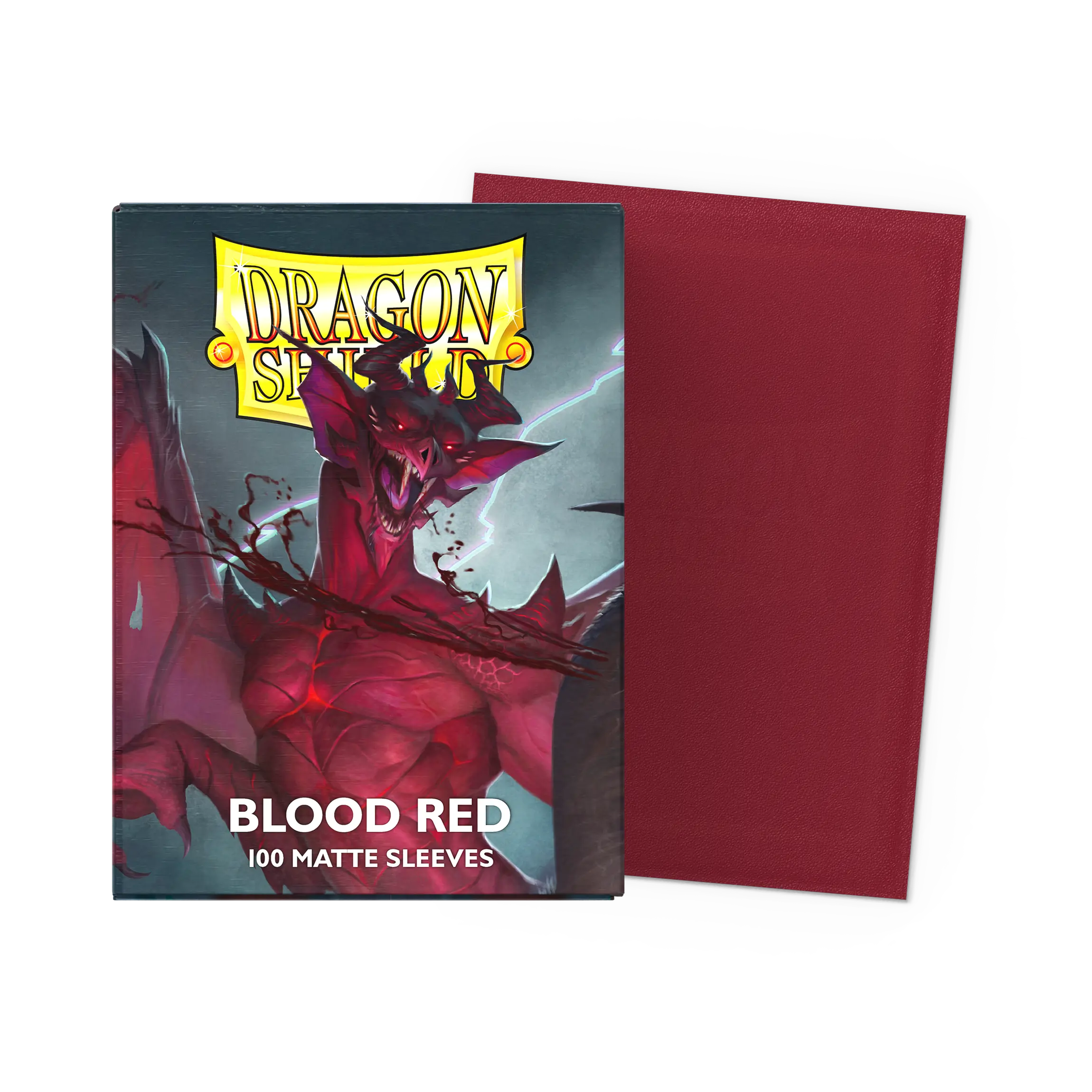 Dragon Shield: Blood Red - Matte Sleeves - Standard Size Dragon Shield: Blood Red - Matte Sleeves - Standard Size