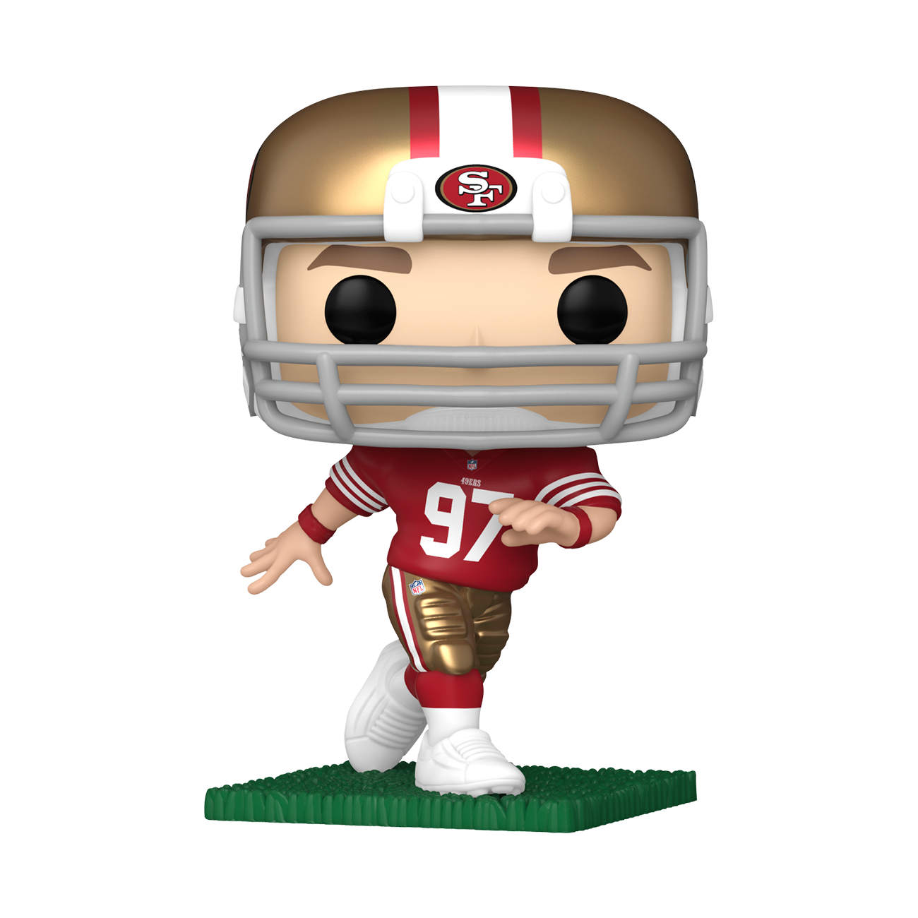 POP! NFL: Nick Bosa (Running) (Red & Gold Uniform) - NFL