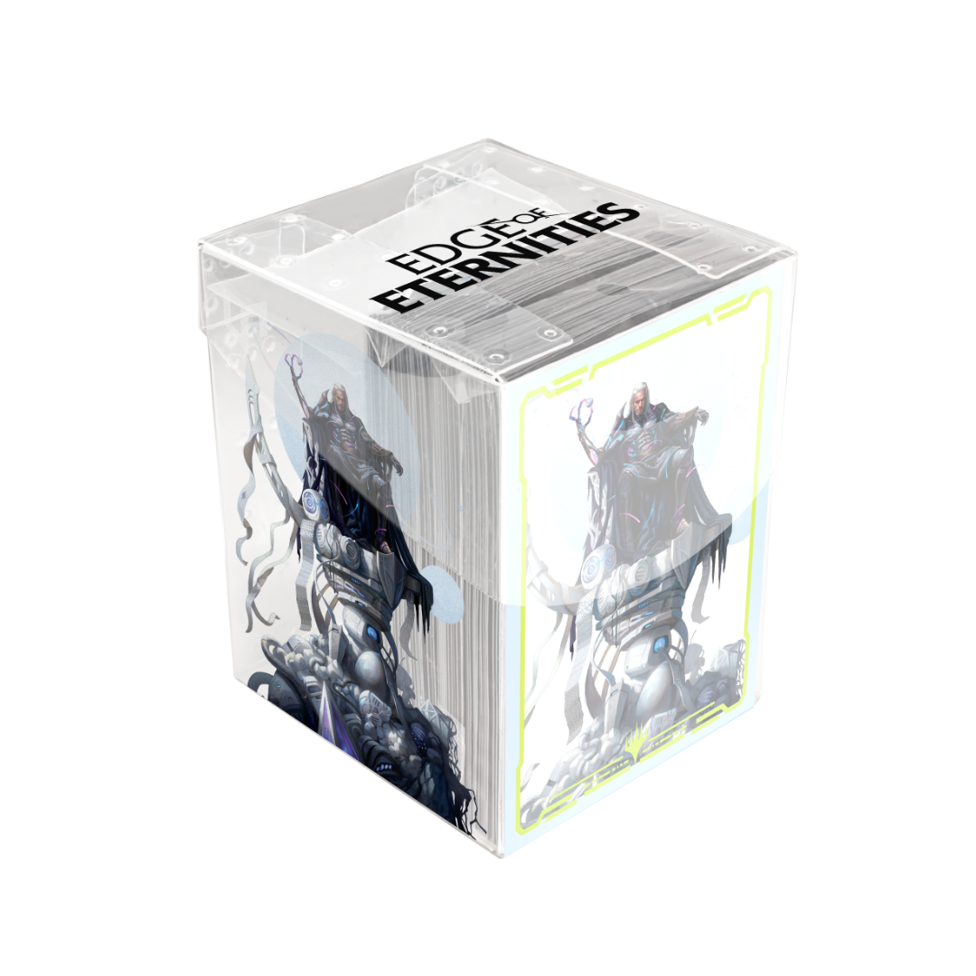 Ultra Pro - Edge of Eternities - Tezzeret, Cruel Captain - 100ct Deck Protector Sleeves in Clear Box for Magic: The Gathering