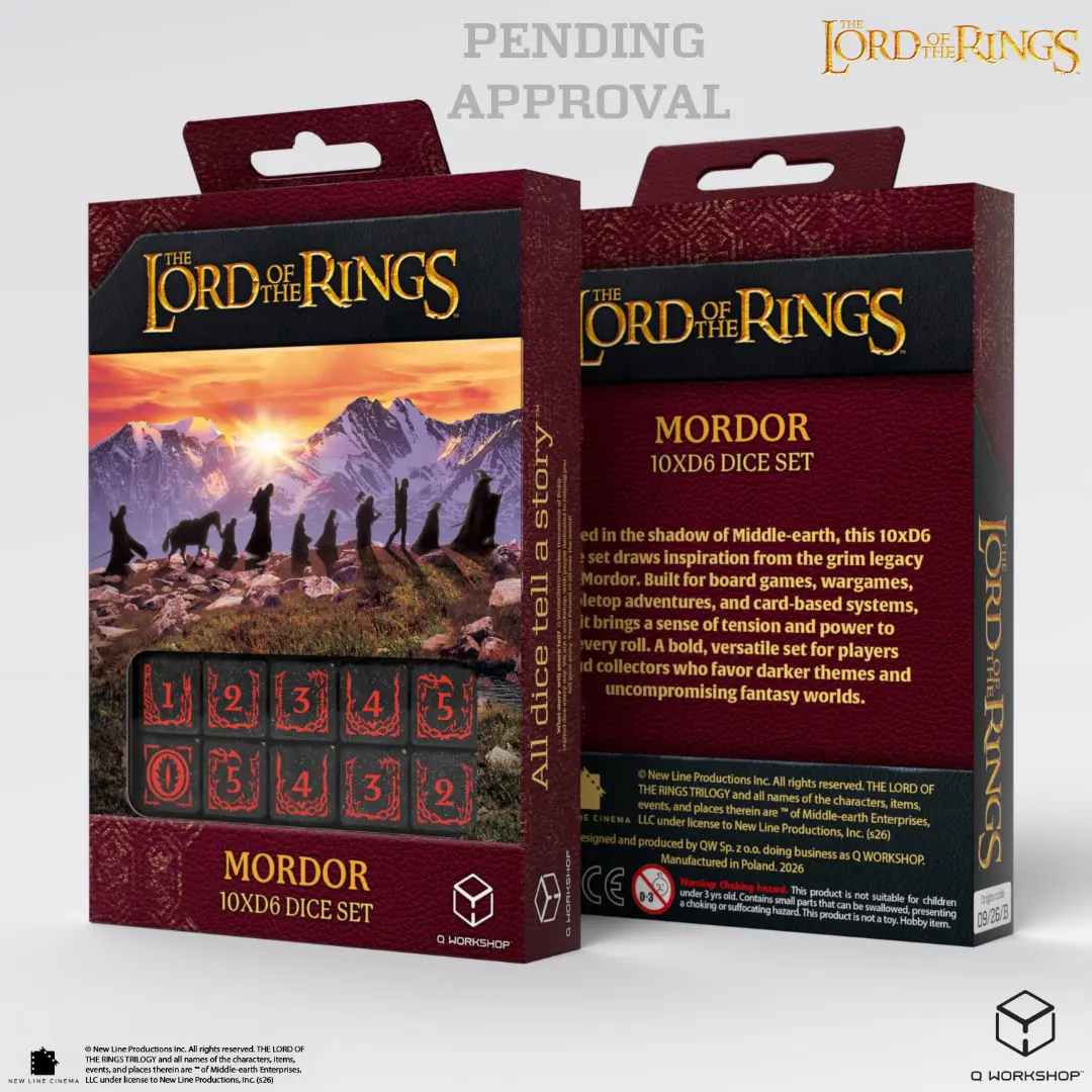 Q Workshop | Mordor | The Lord Of The Rings Dice Set