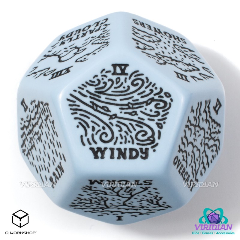 Q Workshop | Blue & Black | Weather Generator Die