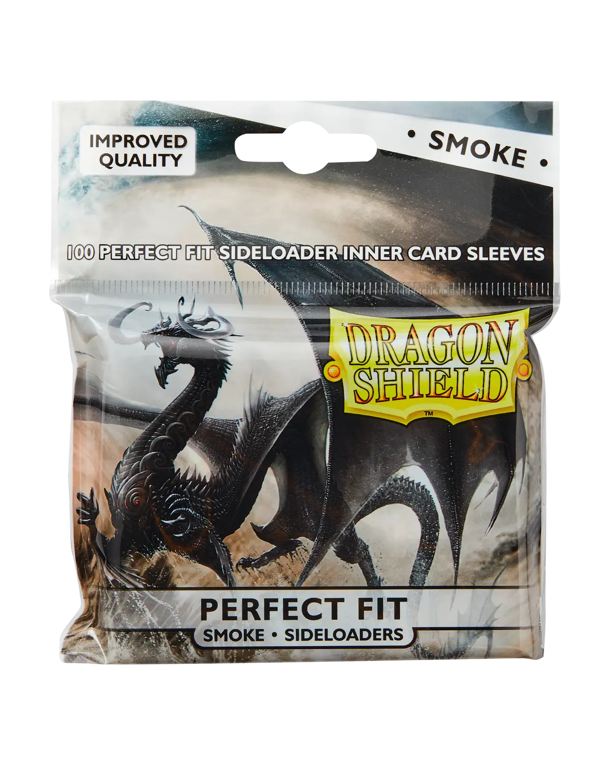 Dragon Shield: Smoke - Sideloading Perfect Fit Sleeves - Standard Size