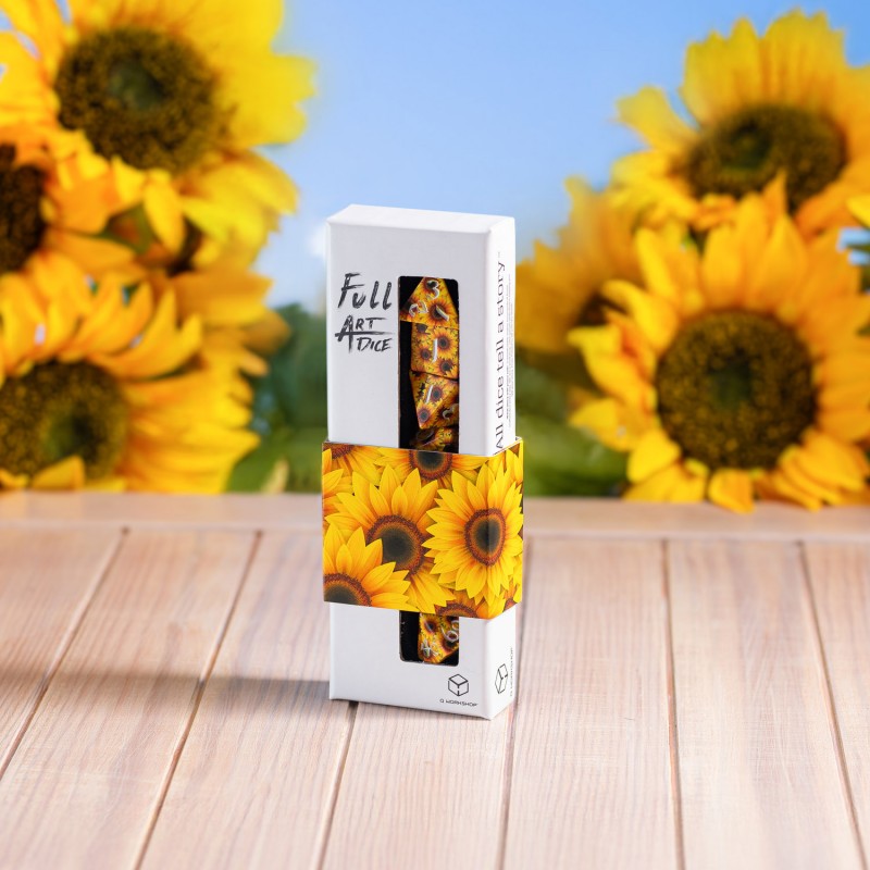 Q Workshop | Sunflower | Full Art Dice Set™