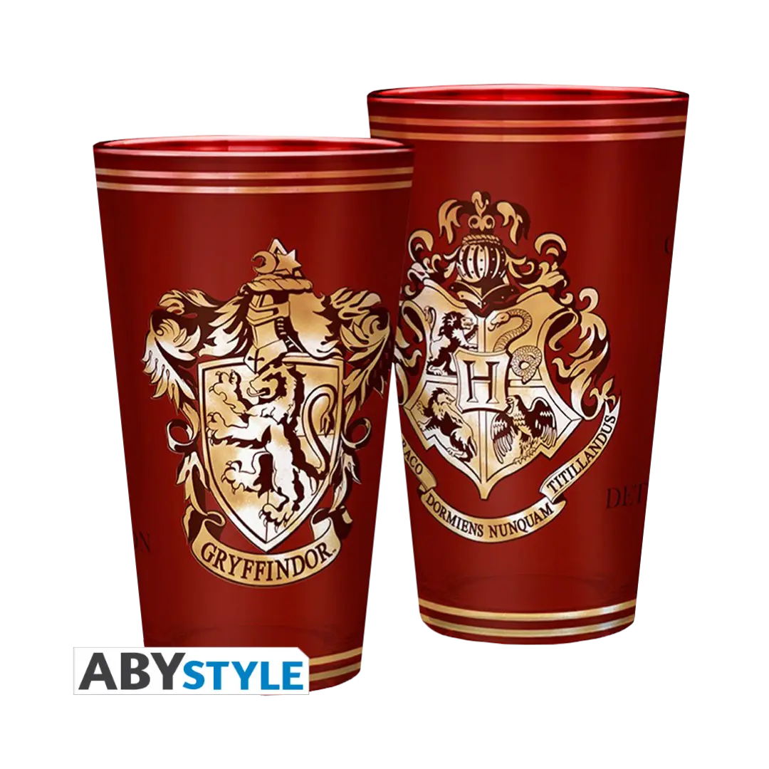 HARRY POTTER - Premium Large Glass - 400ml - Gryffindor