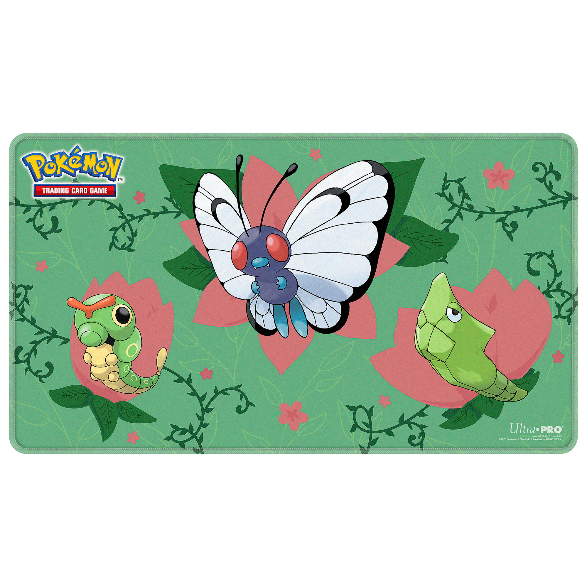 Ultra Pro - Caterpie Evolutions Stitched Playmat für Pokémon
