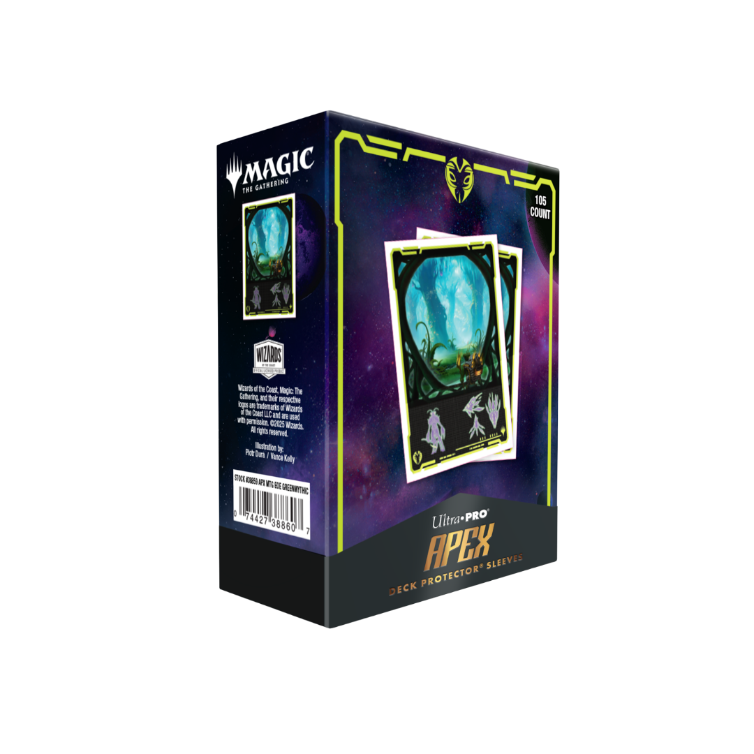 Ultra Pro - Edge of Eternities - Evendo, Waking Haven - 105ct Apex Deck Protector Sleeves for Magic: The Gathering