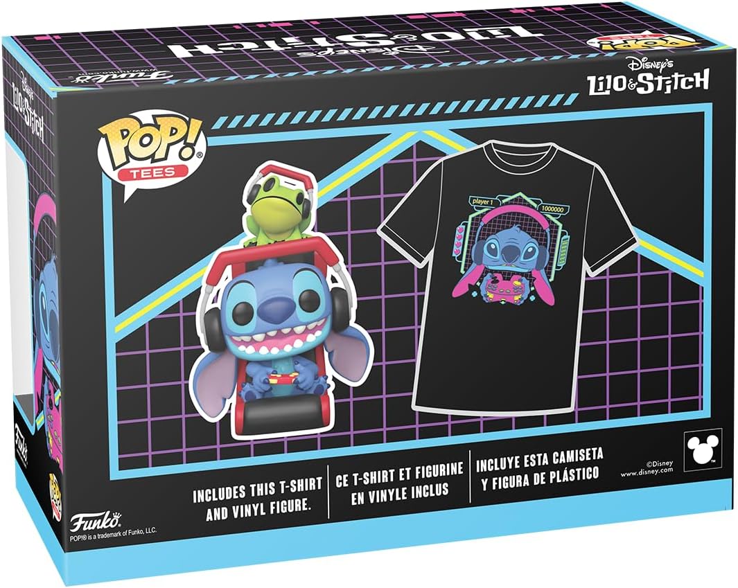 POP! Tees: Gmr Stitch mit Frosch - Lilo & Stitch - L