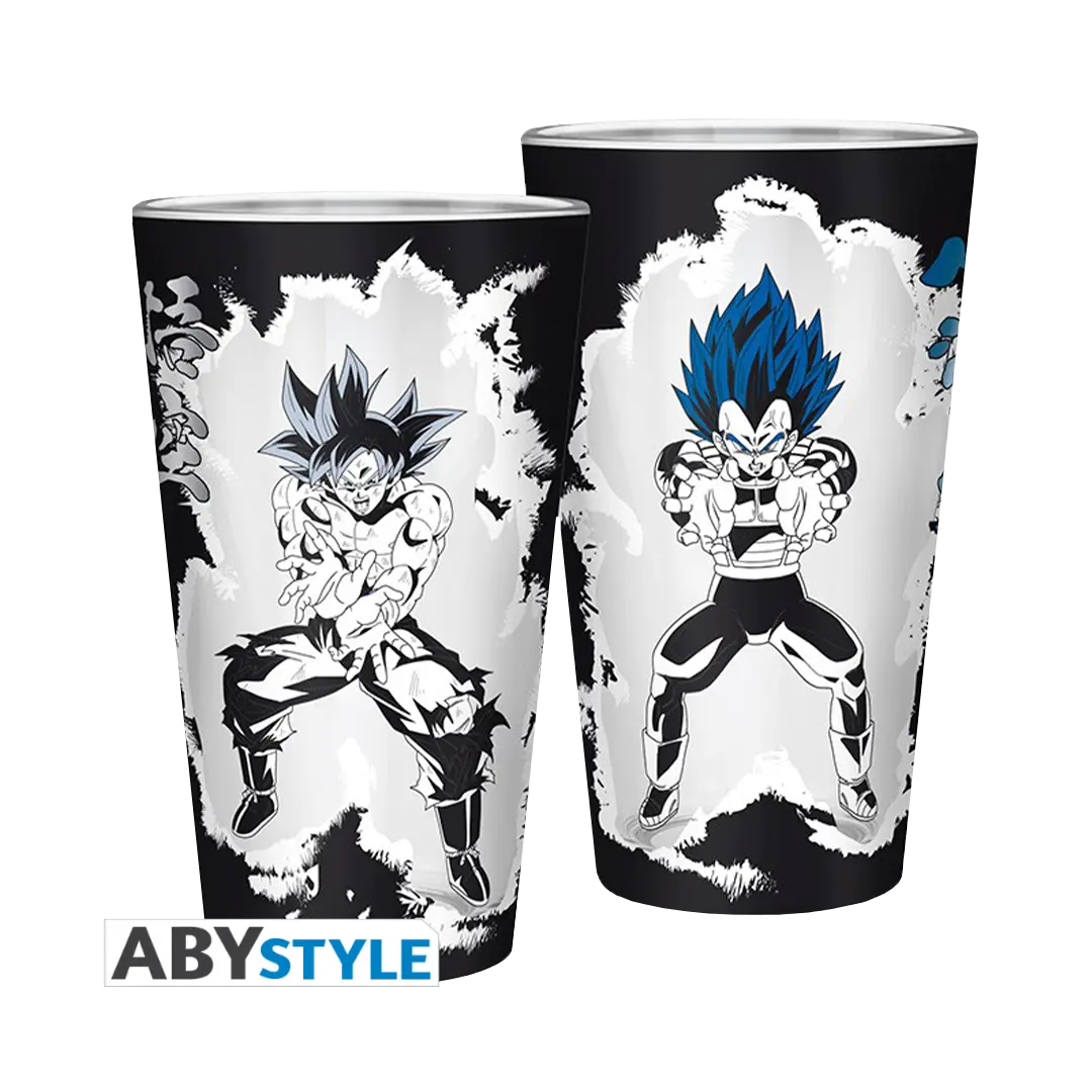 DRAGON BALL SUPER - Premium Large Glass - 400ml- Goku/Vegeta - box