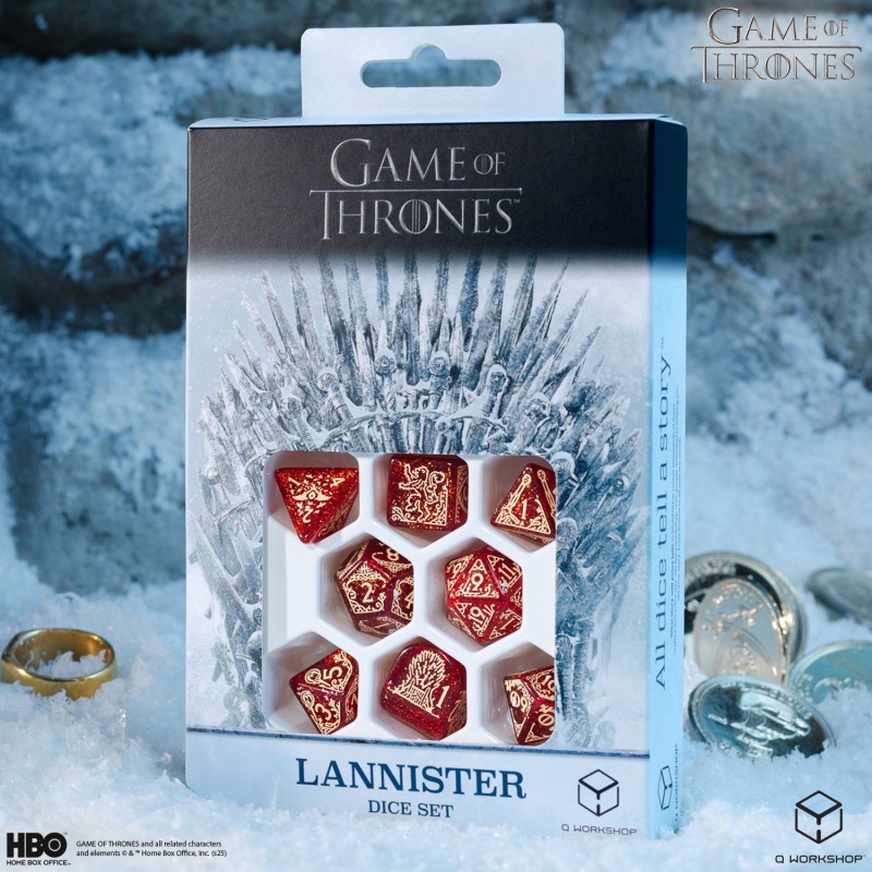 Q Workshop | Lannister | Game Of Thrones Dice Set