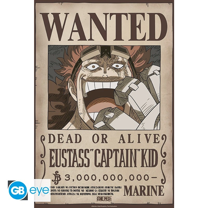 One Piece | Chibi Poster (52 x 38cm) Wanted Kid Wano | Poster