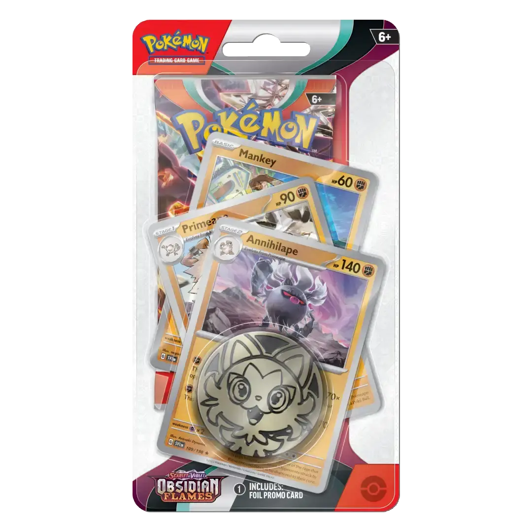 Pokémon TCG: Obsidian Flames (SV3) - Annihilape Premium Checklane Blister (EN) Pokémon TCG: Obsidian Flames (SV3) - Annihilape Premium Checklane Blister (EN)