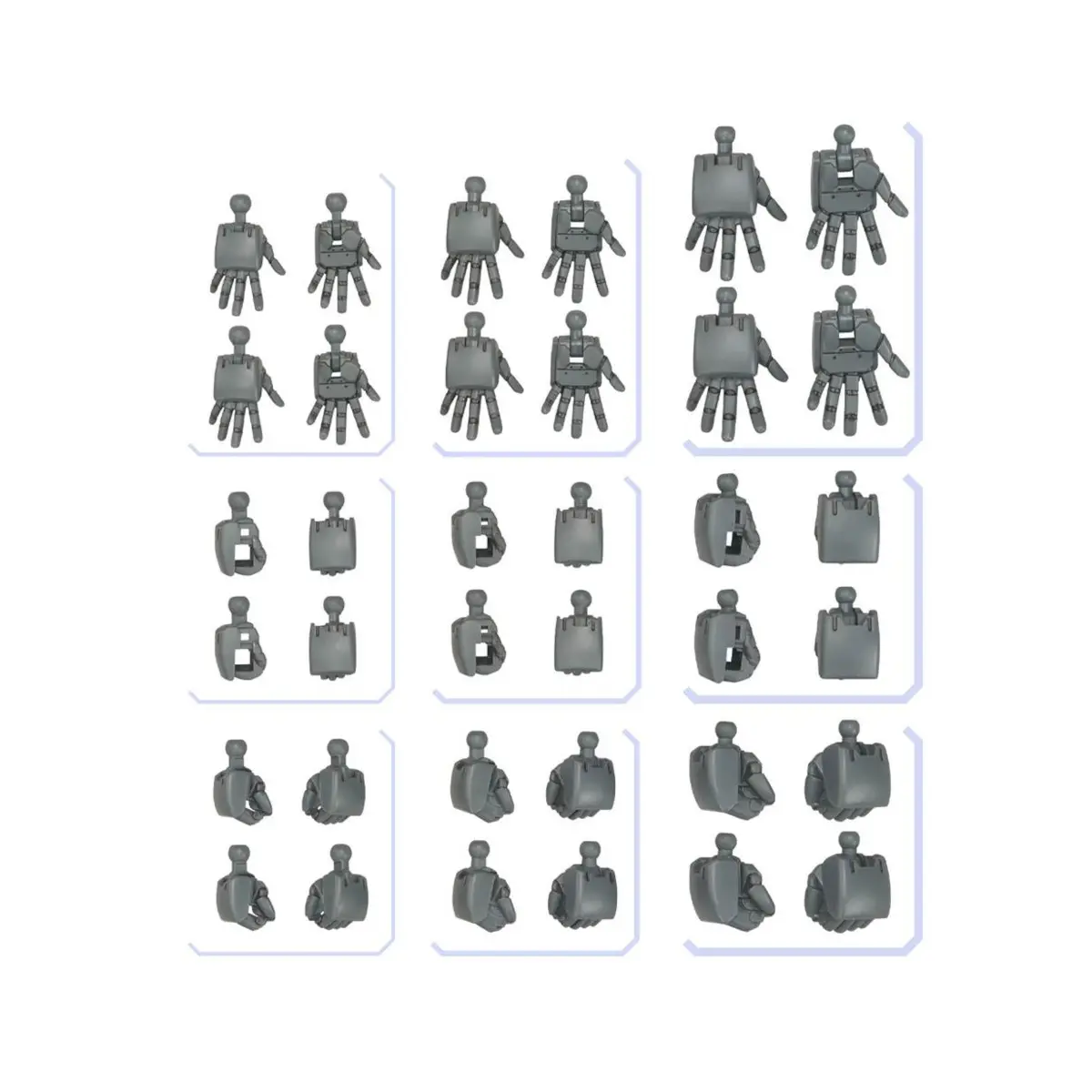 Bandai | Gundam Option Parts Set Gunpla 04 (Build Hands Round Shape) | Zubehör für Gundam Modellbausätze