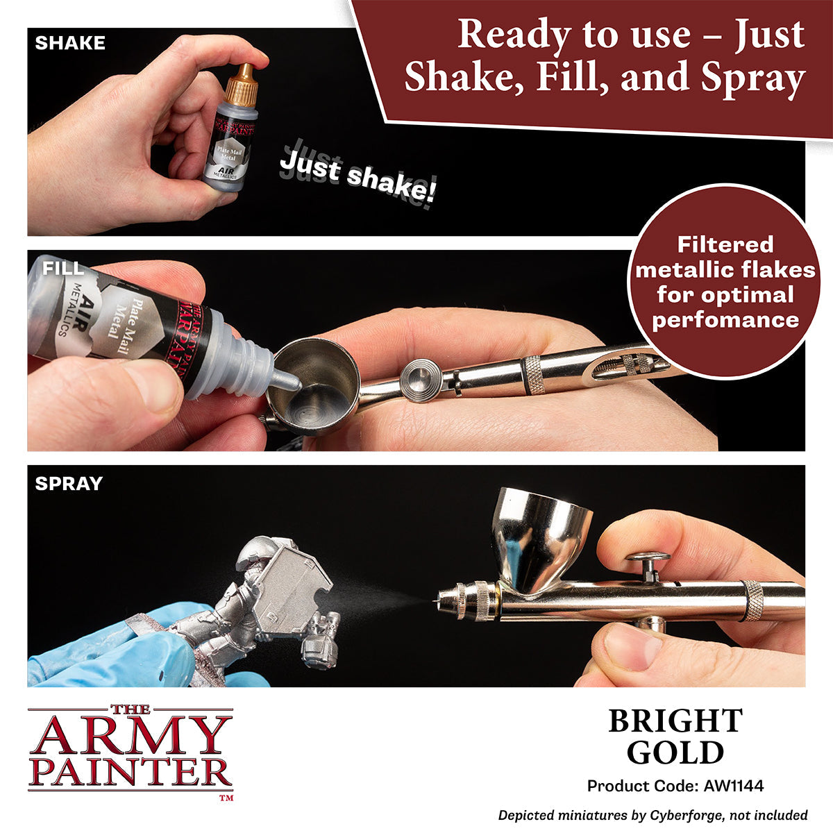 The Army Painter - Bright Gold - Warpaints Air Metallics