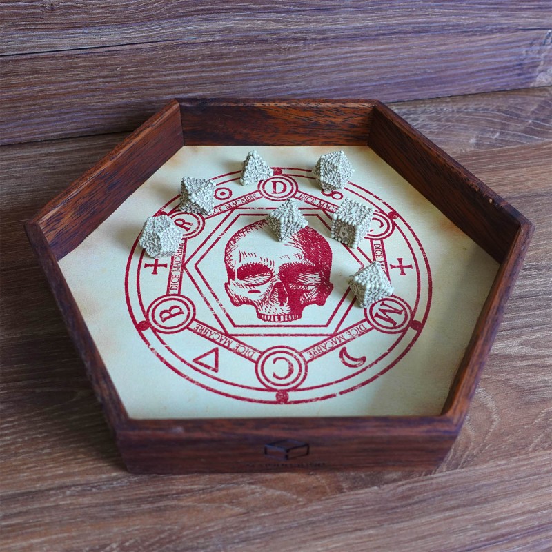 Q Workshop | Macabre Wooden | Dice Tray