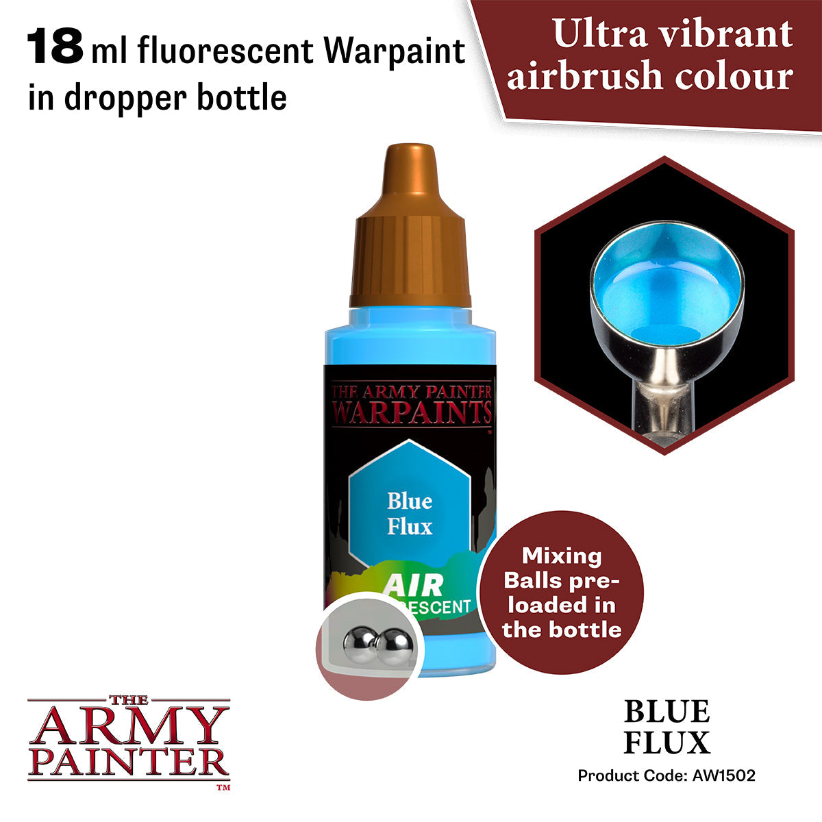 The Army Painter - Blue Flux - Warpaints Air Fluorescent