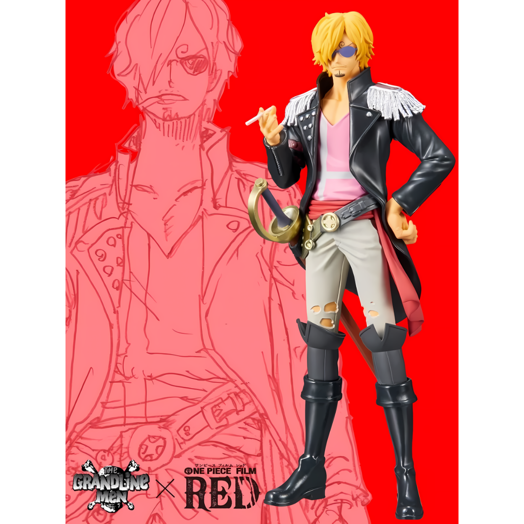 Banpresto | Sanji DXF The Grandline Men Vol. 4 (17cm) | One Piece Film Red