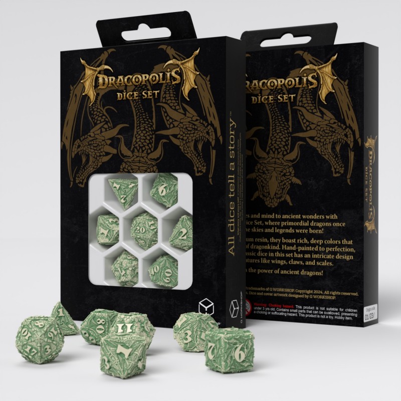 Q Workshop | The Andean Longneck | Dracopolis Dice Set