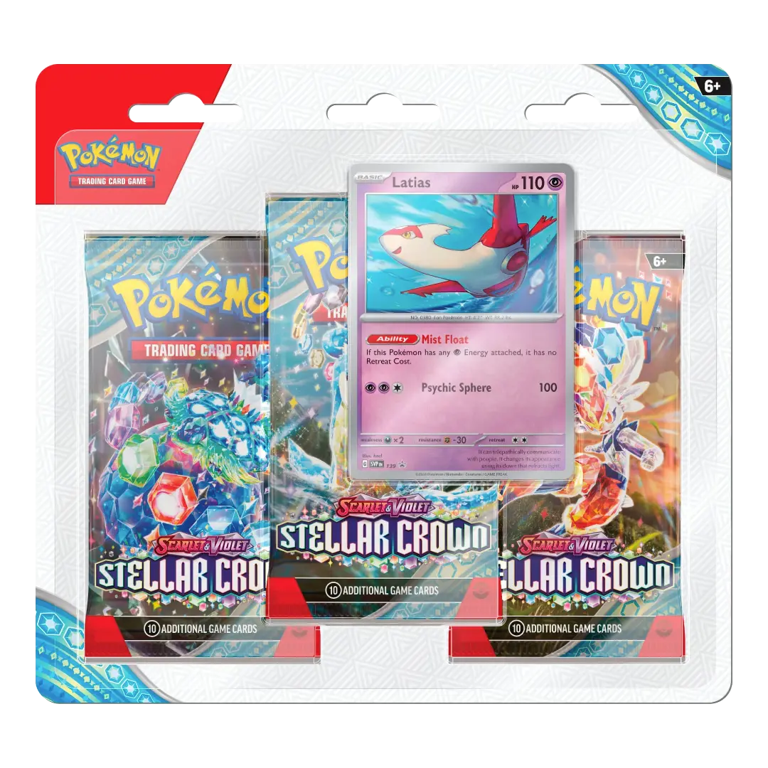 Pokémon TCG: Stellar Crown (SV07) - 3er Blister (EN)