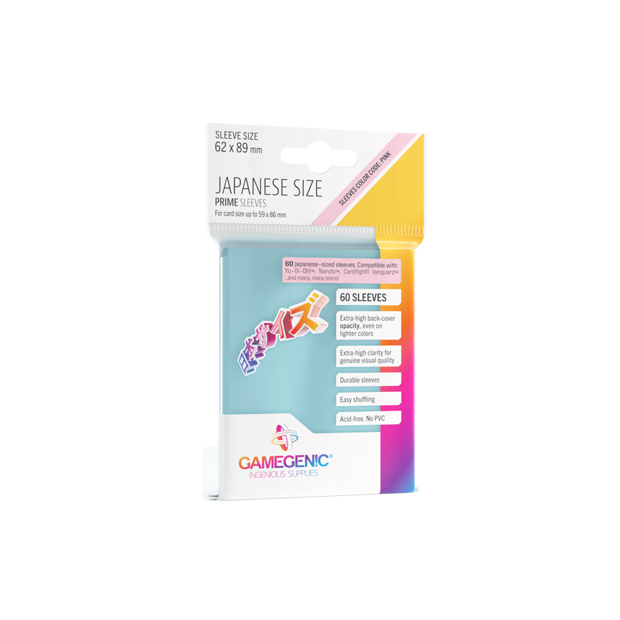 Gamegenic - Japanese Sized Sleeves - Clear (60 Stück)