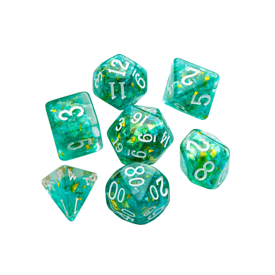 Gamegenic | Dice Candy-like Series Mint | RPG Dice Set (7pcs)