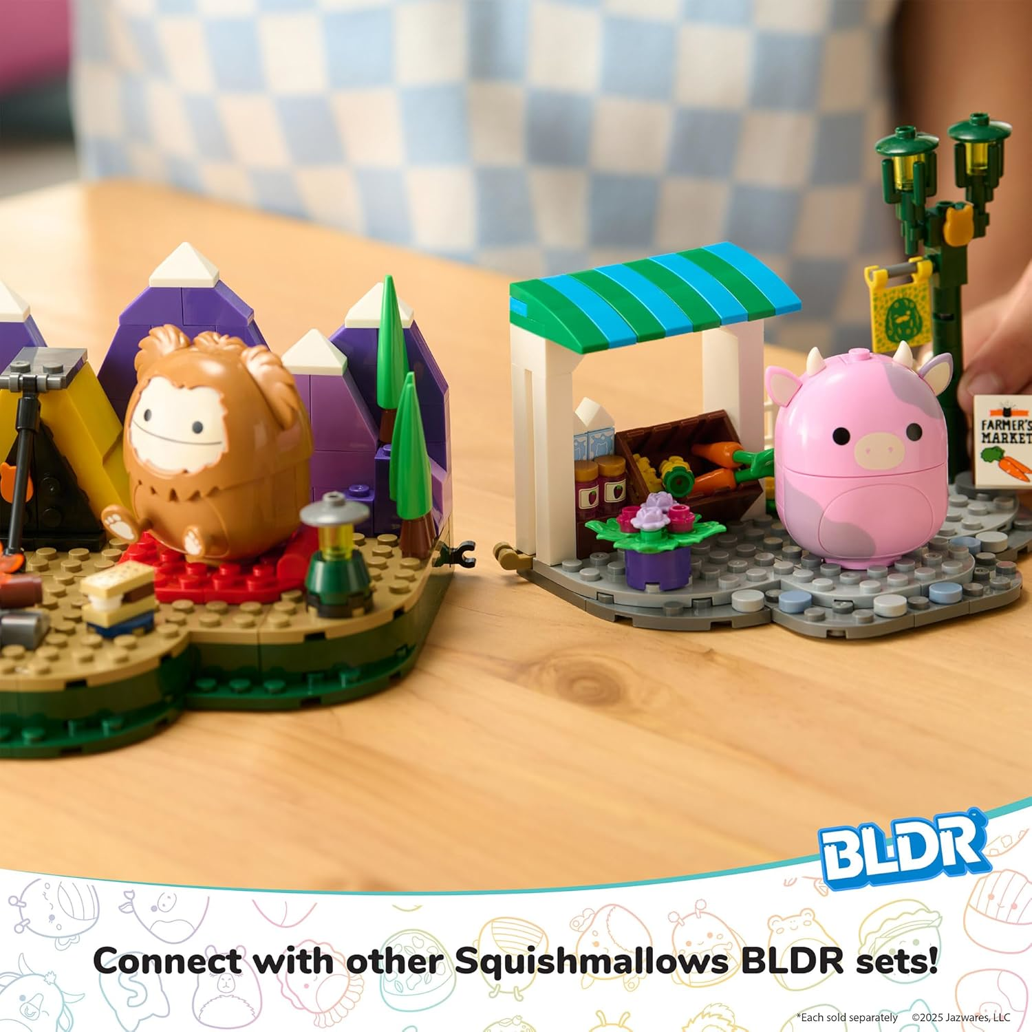 Squishmallows | BLDR Building Set | Campout With Cam and Benny (INTL)