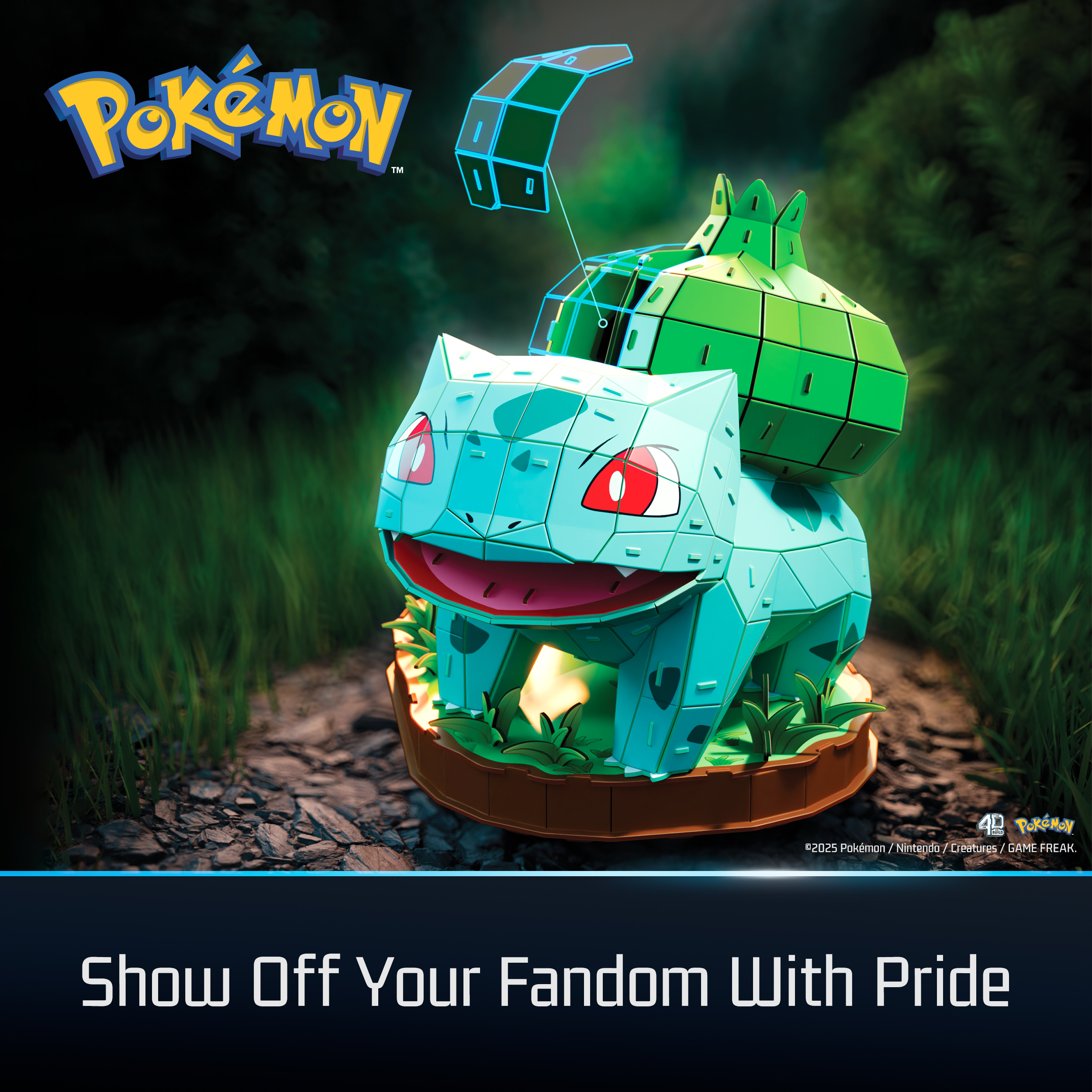 Spin Master | Bisasam 4D Build Puzzle | Pokémon