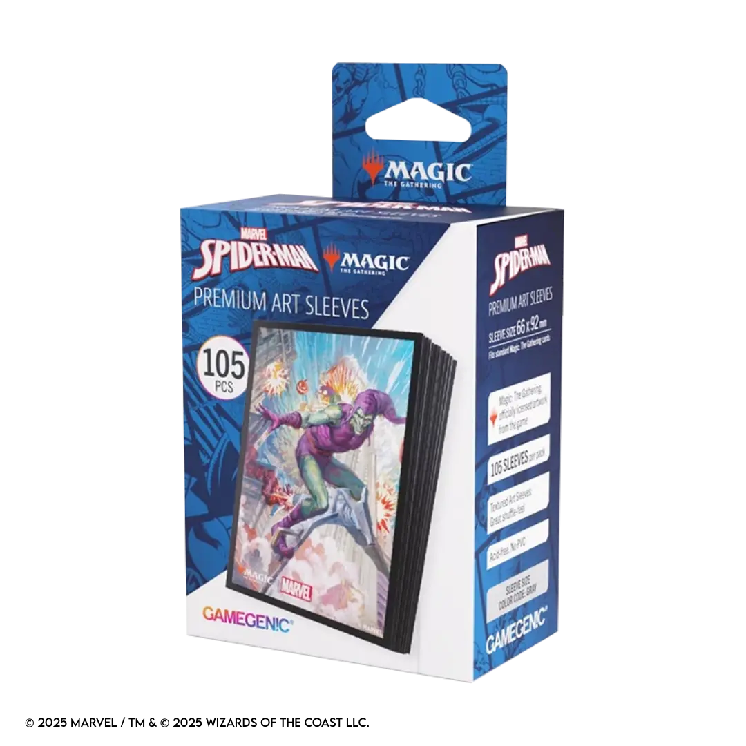 Gamegenic | Magic: The Gathering - Spider-Man / Green Goblin | Premium Art Sleeves (105 Stück)