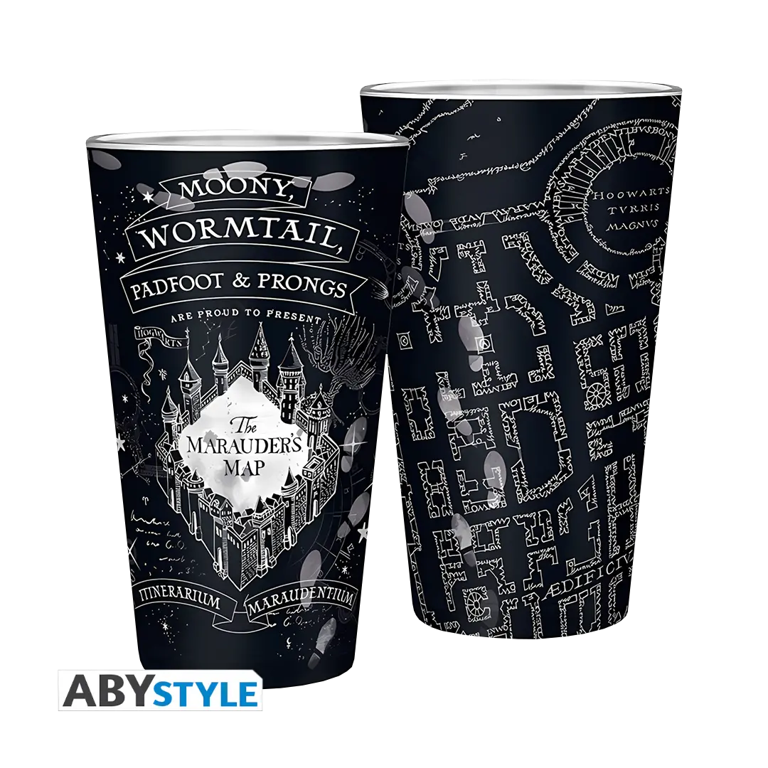 Harry Potter - Large Glass - 400ml - Marauder's map