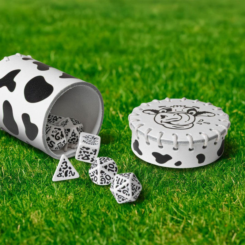 Q Workshop | Cow | Leather Dice Cup